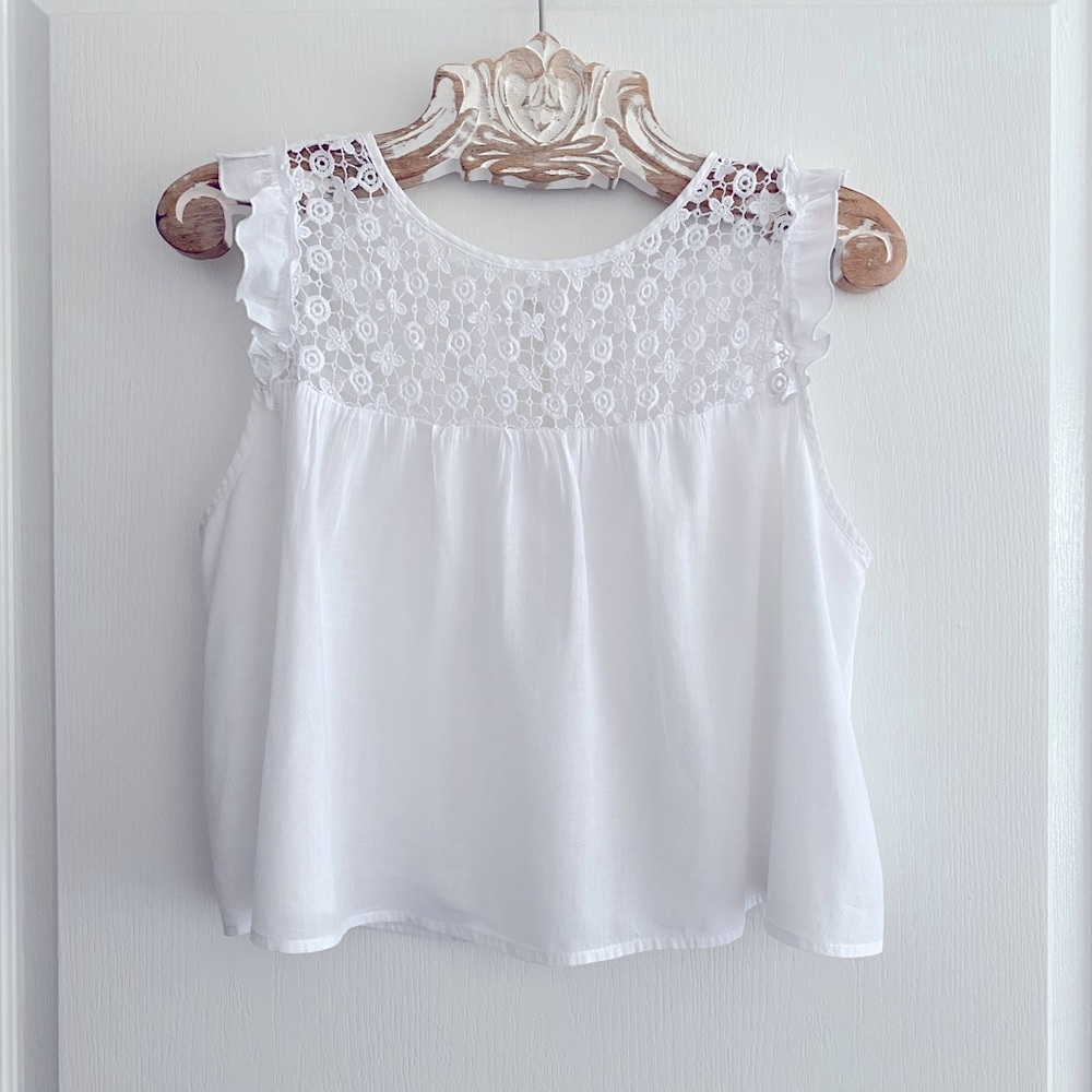 Unbranded, white cotton, size S